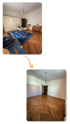 Vorher Nacher Vergleich einer Entrümpelung einer Wohnung in Rosenheim