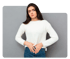 Young woman clutching stomach, showing signs of urinary discomfort