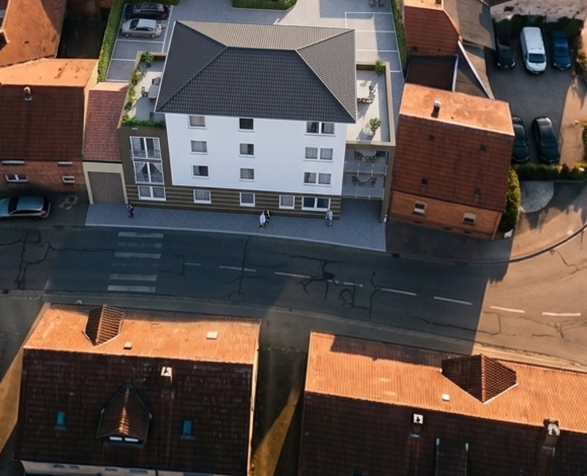 Luftbild Haupthaus in der Ortslage Zeutern