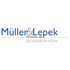 Logo von Müller & Lepek Immobilien GbR, text "ZU HAUSE IN KÖLN" auf grünem Hintergrund.