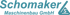 Schomaker Maschinenbau GmbH Logo mit stilisiertem S in einem Dreieck.