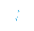 Blaue Silhouetten von zwei Tennisspielern auf einem weißen Spielfeld vor schwarzem Hintergrund.
