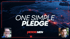 Two men, one in glasses and a blue shirt, the other in a dark sweater, with "HEROIC PLEDGE" and "THE VISION" text.
