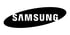Das Samsung-Logo zeigt weißen Text auf einem horizontal ovalen, schwarzen Hintergrund.