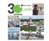 Collage: 30 Jahre Ecosoil, Leuchtturm, Restaurant und Bootsanleger am See, Menschen bei Veranstaltung