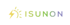 Logo mit gelbem Blitz und Sonne, gefolgt vom Text "ISUNON" in Farbverlauf.