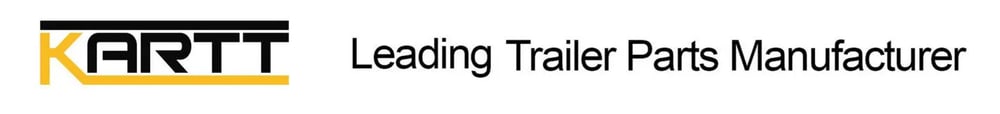 KARTT Logo in Schwarz und Gold, daneben der Text "Leading Trailer Parts Manufacturer".