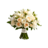 Brautstrauß mit weißen und rosafarbenen Blumen für Hochzeit
