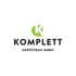 Logo: Grünes "K" über "KOMPLETT GERÜSTBAU GMBH" auf dunkelgrünem Hintergrund.