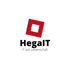 HegalIT Logo: Rotes Quadrat mit kleinerem weißen Quadrat darin über dem Text "HegalIT IT aus Leidenschaft".