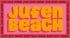 Rosafarbener Hintergrund mit der orangefarbenen Schrift "Jufen Beach". Die Ränder zeigen "LIVE LOVE JUFEN".