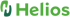 Grünes Helios-Logo mit stilisiertem H als Symbol.