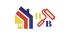Logo mit einem Haus in Gelb, Rot und Blau, daneben ein roter Farbroller mit den Buchstaben "H" und "B".