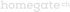 Logo von homegate.ch mit einem bunten, rautenförmigen X und dem Schriftzug "homegate.ch".