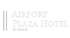 Flughafen Plaza Hotel by Comer Logo auf grünem Hintergrund.