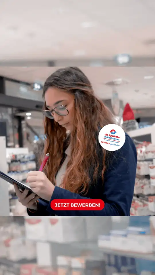 Recruiting-Anzeige der Apotheke im Rheincenter, Motiv 3