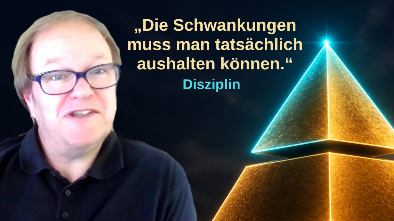 Jörg Heidemeyer, Mitglied im OptionsSchein-Depot, daneben sein Satz: Die Schwankungen muss man tatsächlich aushalten können.