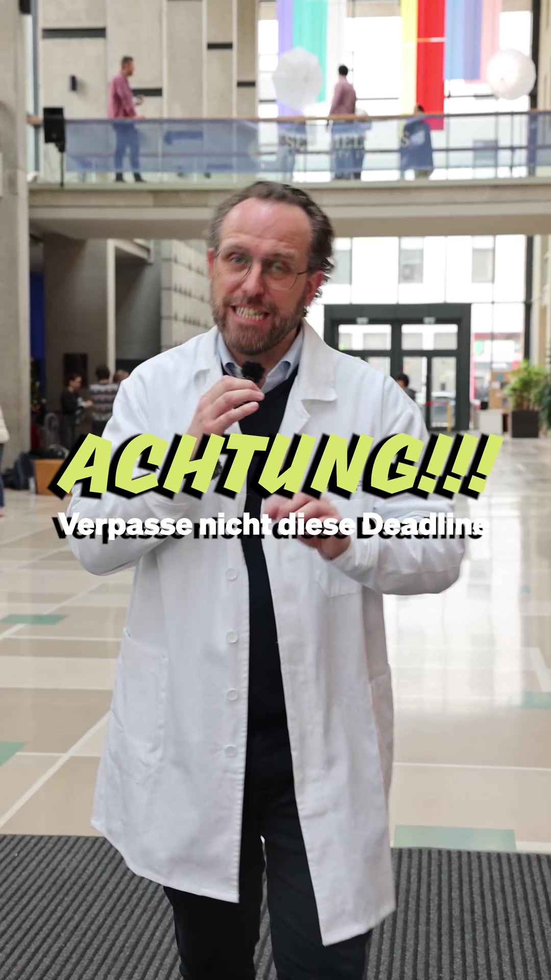 Standbild aus dem Video über die Bewerbungsfrist