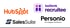 Logos von HubSpot, SalesSuite, tellent recruitee und Personio.