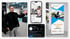 Marketing-Materialien von Sonnenwelt Energy: Recruiting-Anzeigen auf Smartphones, ein Roll-up Banner und ein Sprecher.