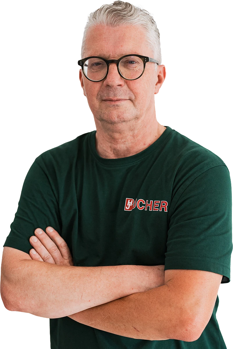Julian Saraliyski, Berufskraftfahrer bei Bücher Containerdienst