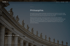 Startseite der IMMIUS-Website mit dem Titel „Philosophie“ und Text über Steueroptimierung.