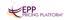 EPP Pricing Platform logo featuring purple and gold swoosh lines on a black background.