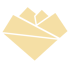 Beiges Origami-Herz aus geometrischen Flächen auf schwarzem Hintergrund.