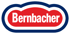 Rotes, abgerundetes Bernbacher-Logo mit weißer Schrift und blauem Umriss.