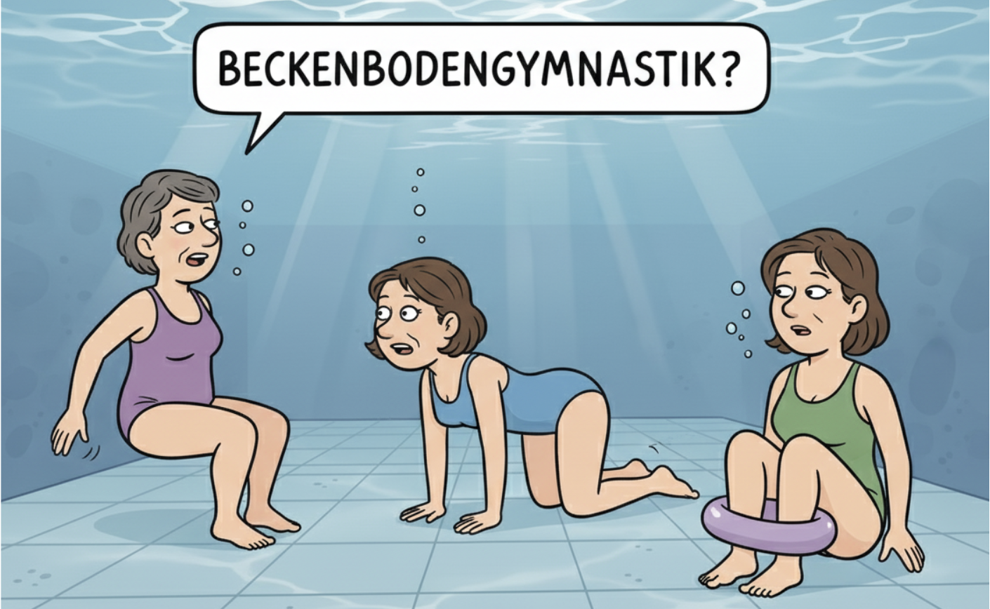 Beckenboden Cartoon