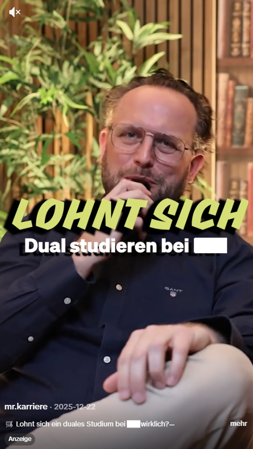 Standbild aus dem Video über das duale Studium im Einzelhandel