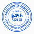 Rundes blaues Prüfsiegel mit der Aufschrift § 45b SGB XI – Anerkannter Anbieter – Land Niedersachsen.