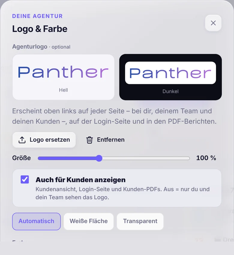 Logo hochladen