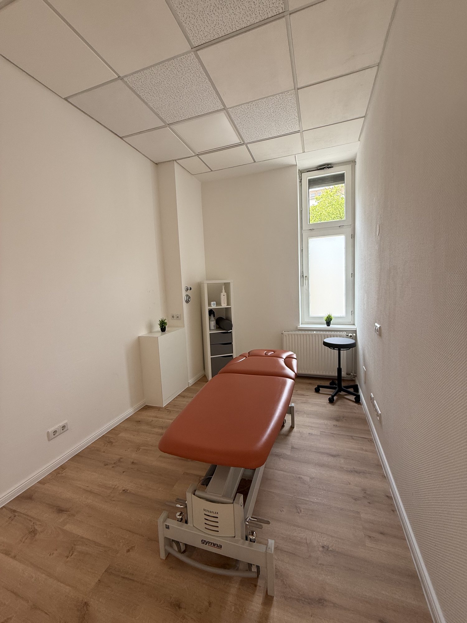 Behandlungsraum für Manuelle Lymphdrainage bei Physiotherapie Heilmann Berlin