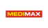 Rotes Logo mit dem Wort "MEDIMAX" in gelben und weißen Großbuchstaben.