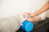 Patient undergoing pulsed electromagnetic field (PEMF) therapy