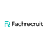 Fachrecruit-Logo mit einem stilisierten "R" in Türkis und dem Wort "Fachrecruit" in Schwarz.