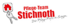 Schlüsselanhänger mit rotem Haus und Text "Pflege-Team Stichnoth Die Pflege-Profis in Singen".