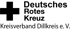 Logo des Deutschen Roten Kreuzes, Kreisverband Dillkreis e. V. mit schwarzem Kreuz.