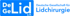 Logo „DeGeLid e.V.“ und „Deutsche Gesellschaft für Lidchirurgie“ auf blauem und schwarzem Hintergrund.