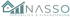 Logo: Haus- und Pfeil-Diagramm, Text Nasso Immobilien & Finanzierung.