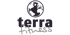 Logo von Terra Fitness mit stilisierter Weltkugel und Text „terra fitness“.