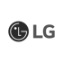 LG-Logo: Großbuchstaben L und G in Dunkelgrau.