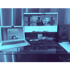 Webdesign Nürnberg TN Production -Laptop und Monitor auf einem Schreibtisch zeigen Webseiten, daneben eine Tastatur und ein Lautsprecher.