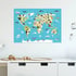 Weltkarte für Kinderzimmer