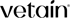 Schwarzes VETAIN-Logo mit einem Blatt als Punkt auf dem "i" und einem ®-Symbol.