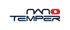 Logo mit dunkelblauem Text "NNO TEMPER", wobei das "O" in "NNO" rot ist.