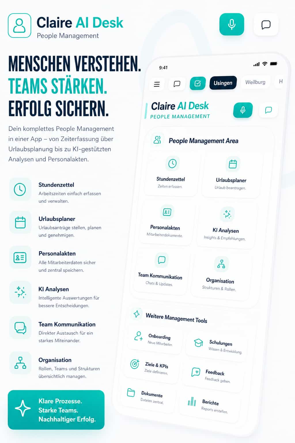 Claire AI Desk – People Management