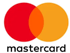 Mastercard Logo mit zwei sich überlappenden Kreisen, rot und orange, und dem Schriftzug "mastercard" darunter.