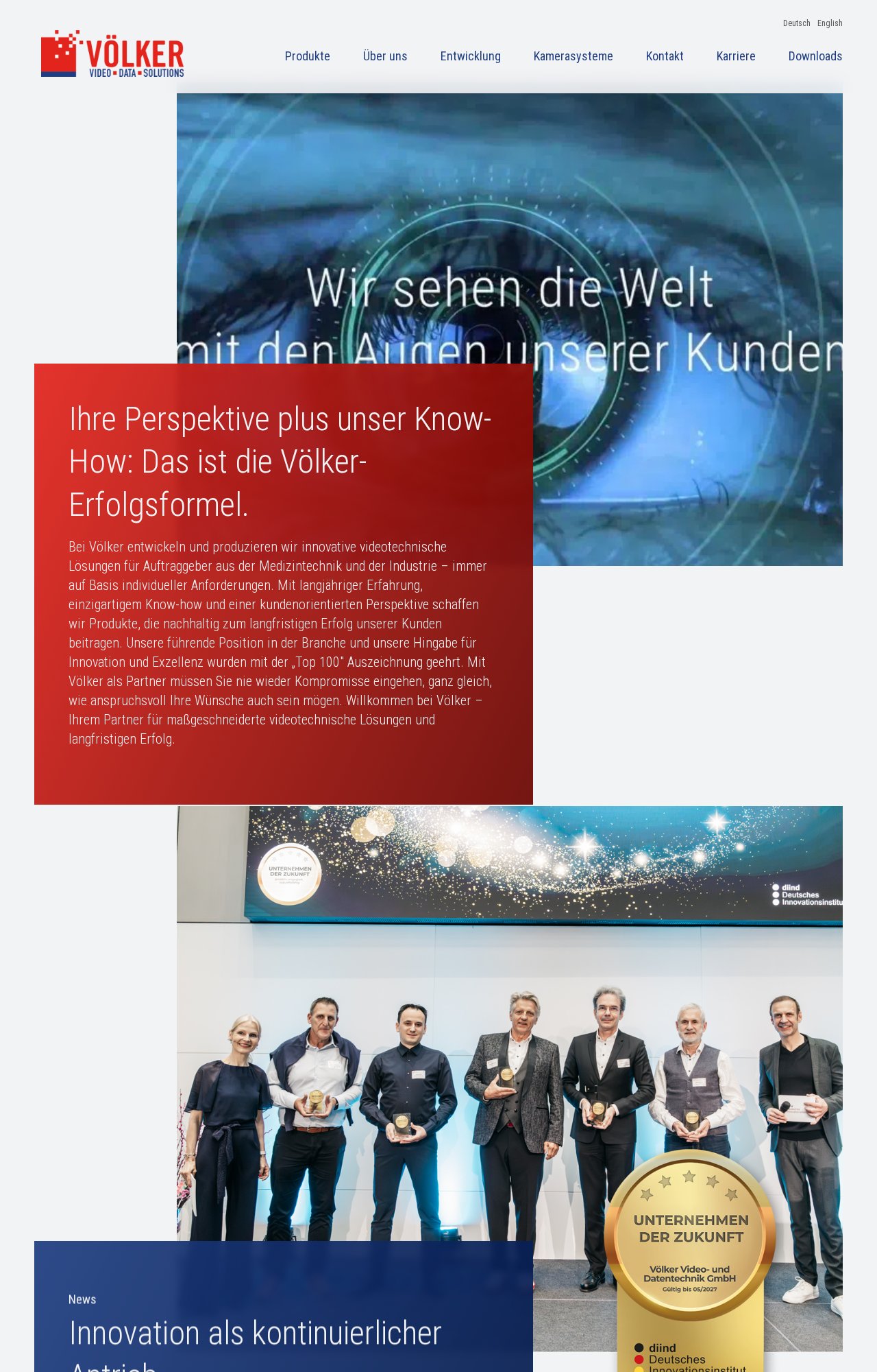 Website-Vorschau Völker Video Data Solutions